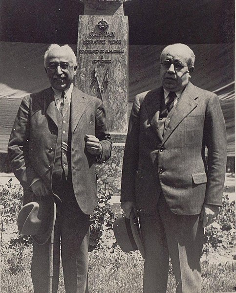 Niceto Alcalá Zamora (Presidente de la República) y Manuel Azaña (Presidente del Gobierno)